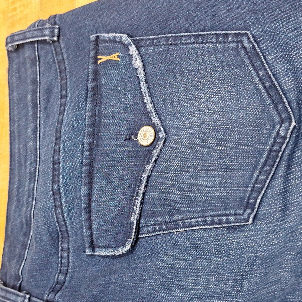 Vintage America Vintage Booty Sz 16/33 Dark Wash‎ Boot Cut Jeans Stretch